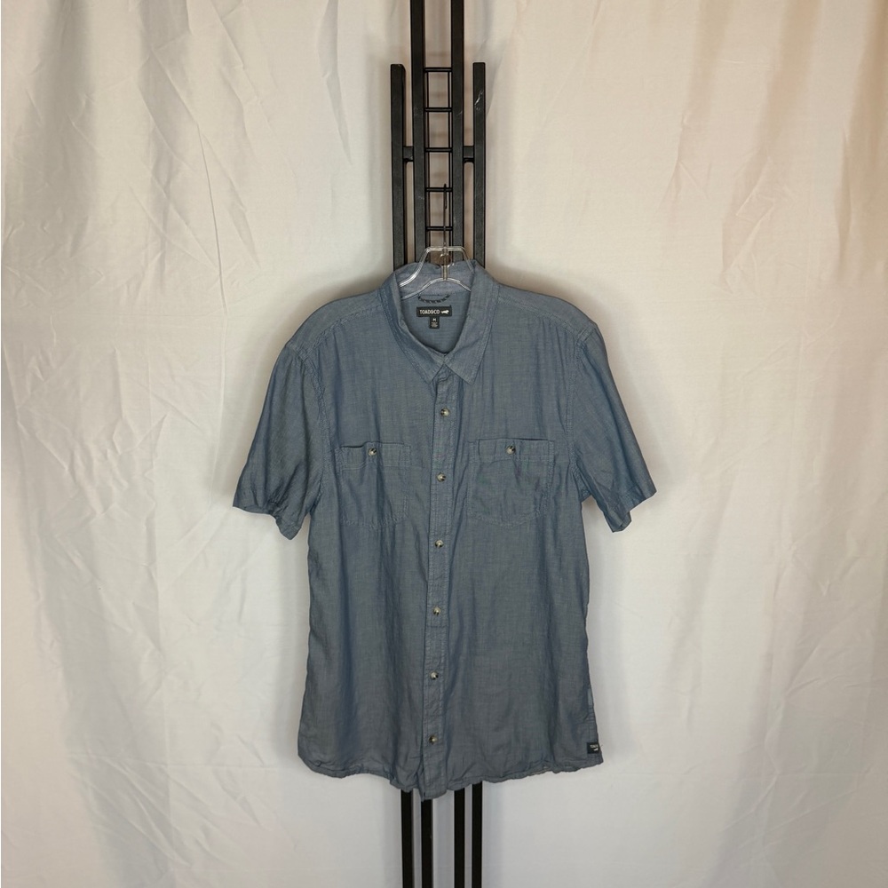 Toad&Co Slate Blue Casual Button‎ Down Shirt